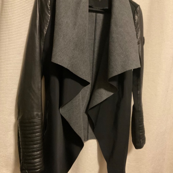 Rudsak Leather Cascading Collar Jacket - Picture 6 of 8